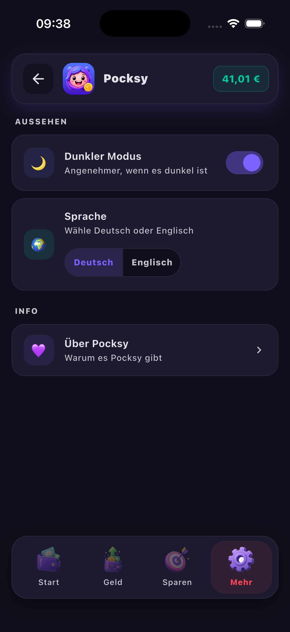 Pocksy Neuer Eintrag – Ausgabe per Foto scannen
